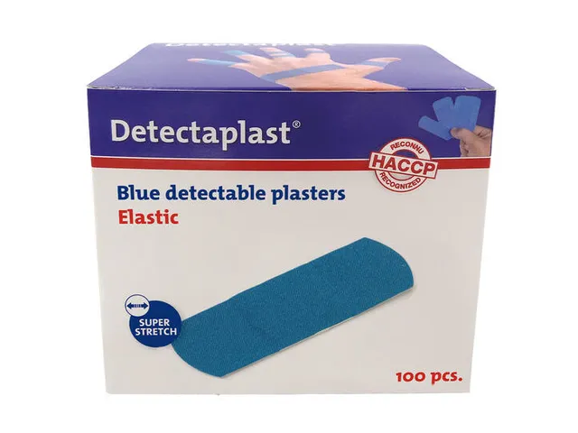 Detectaplast 8241 Textielpleister Elastisch Blauw 25x72mm 100 Stuks