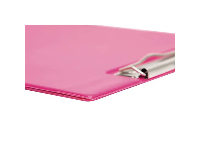 Klembordmap MAUL A4 staand met penlus PVC neon roze