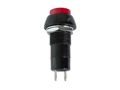 R18-25A Drukknop Off-(On) Rood 1A/125V