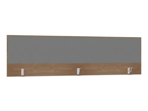 opzetpaneel,v. bureau,aanbouw achter,B 2000mm,NT-cherry,BN8078-grijs