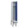 locker met bank,voor scheiding van kleding,HxBxD 2120x300x815mm,1vak