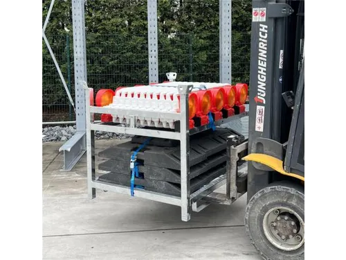 Bakenset,10Bakens M. Lampen,Voetplaten,1Opslag-/Transportpallet