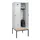 locker met bank,HxBxD 2120x800x815mm,2vak,vak B 400mm,draaigrendel