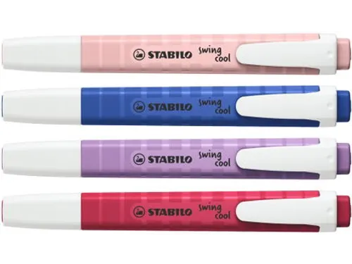 Markeerstift STABILO Swing cool Wildflower 4 kleuren 16 stuks