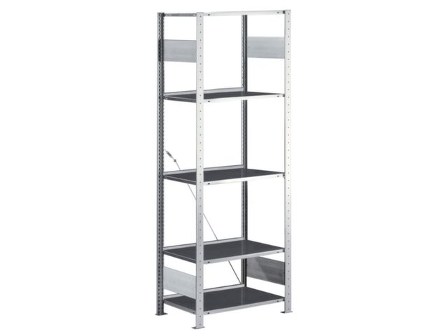 Inhaakstelling Aanslagrand Basisveld 2000x750x300mm 5legborden | MagazijnstellingWinkel.nl