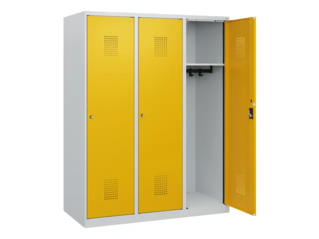 schoollocker,HxBxD 1530x1200x500mm,3vak,vak B 400mm,cil.-slot