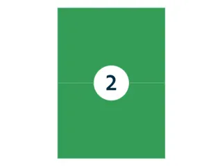 Gekleurde Etiketten 210x148mm Groen 42523 1000 Vel - 2