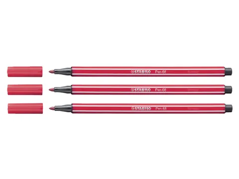 Viltstift STABILO Pen 68/50 medium donkerrood