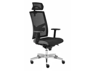 Bureaustoel Premium met rugleuning met netbekleding - 1