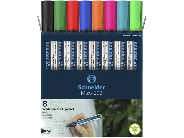 Boardmarker Schneider Maxx 290 assorti doos 6+2 gratis