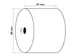 Kassarol 57x80x12x76 1-laags thermisch 55 Gram zonder BPA
