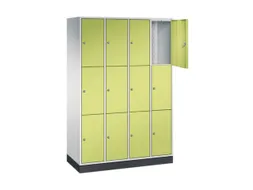 lockerkast,RAL 7035/RDS1108060,HxBxD 1950x1220x500mm,4x3vakken