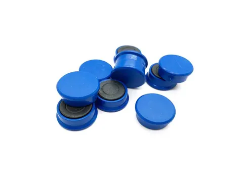 Whiteboard magneten detecteerbaar 24mm blauw