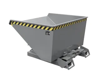 kiepbak,HxLxB 1125x1920x1095mm,1,2m³,draagverm. 1500kg,RAL7005 - 1