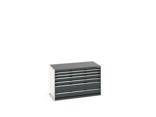 ladekast 800x1300x750mm 6laden zware lasten RAL7035 front RAL7016