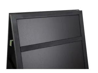 Europel Krijtstoepbord met Topbord 660 x 1280 mm DELUX Zwart - 6
