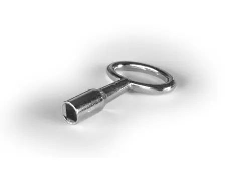 vierkantsleutel,v. Afvalbak van draadgaas