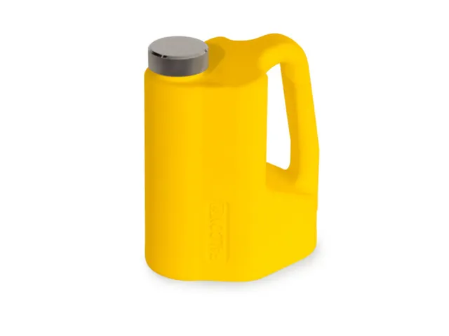 veiligheidskan,PE in geel,1l,HxBxD 200x100x150mm,schroefdop