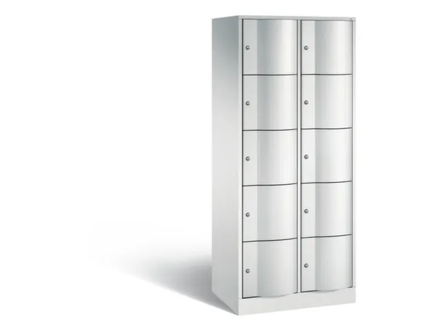 armoire multicases,corps RAL7035,face avant RAL7035
