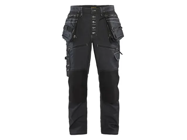 Pantalon Blåkläder X1900 Baggy Denim Stretch bleu marine/noir 62