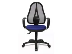 Bureaustoel Zitting Blauw Netrug Zwart Zitting H X B X D 430-510X 480X