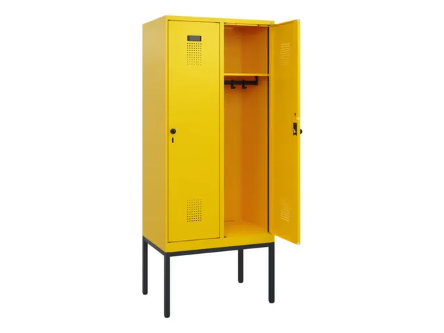 schoollocker,HxBxD 1950x800x500mm,2vak,vak B 400mm,draaigrendel
