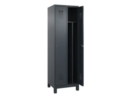 locker voor scheiding van kleding,HxBxD 1950x600x500mm,2vak