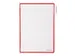 Zichtpaneel Tarifold A4 verticaal 230x343mm Rood 10 stuks