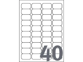 Etiket Avery L7654-100 45.7x25.4mm wit 4000 stuks - 3
