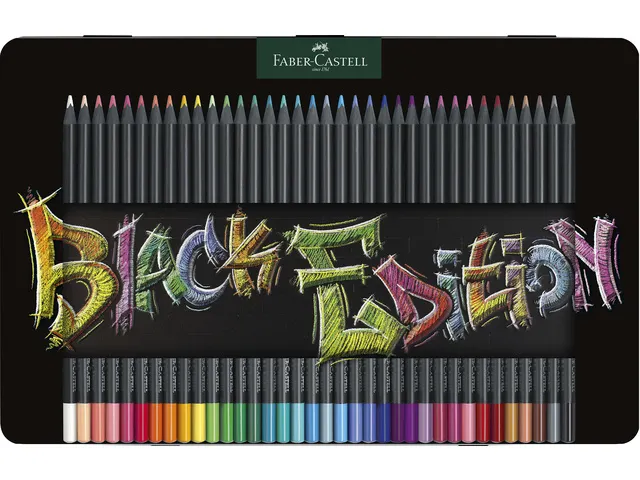 Kleurpotlood Black Edition 36 stuks in bliketui