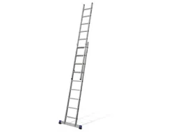 schuifladder,2x9,sporten,balk L 2,7-4,4m,2-dlg.,aluminium