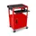 bijzetwagen,HxLxB 610-1060x610x460mm,rood,2niveau(s)