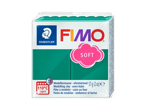 Boetseerklei Fimo soft 57 gram smaragd