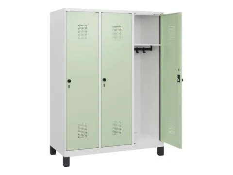 schoollocker,HxBxD 1630x1200x500mm,3vak,vak B 400mm,draaigrendel