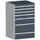 ladekast HxBxD 1200x800x750mm 7laden romp RAL7035 front RAL7016