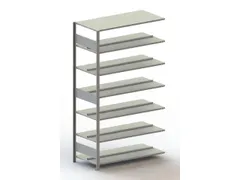 dossierstelling,aanbouwveld,HxBxD 2200x1256x600mm,vaklast 100kg