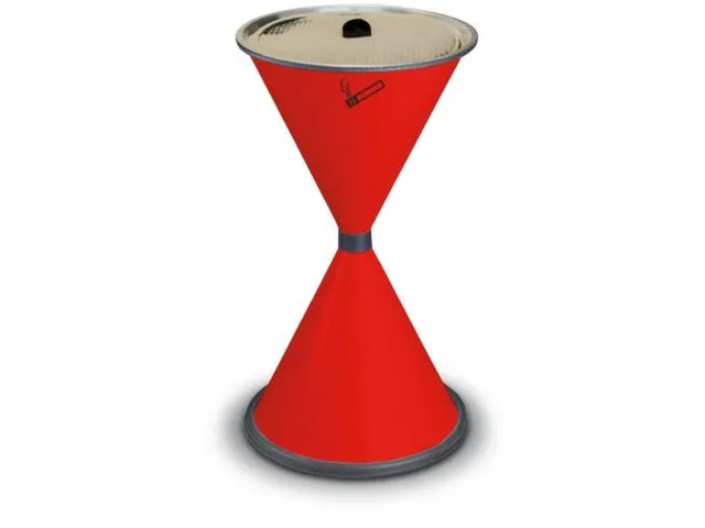 Zandasbak Staalplaat Draaimechaniek Aluminium Rood