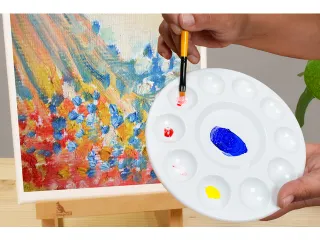 Palet Kangaro dia 17cm , Kunststof wit - 5