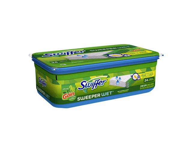 Chiffons de nettoyage humides Swiffer - 24 pièces 
