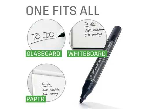 Whiteboardstift Sigel 2-3mm rond assorti zwart/cyan/magenta/oranje