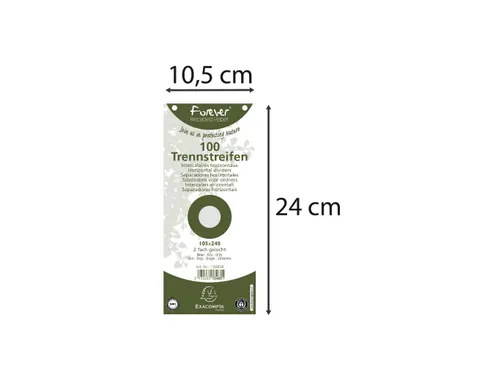 Tabstroken perfo FOR EVER 105X240mm grijs