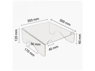 Acryl Laptopstandaard Transparant voor Laptops tot 17 Inch - 9