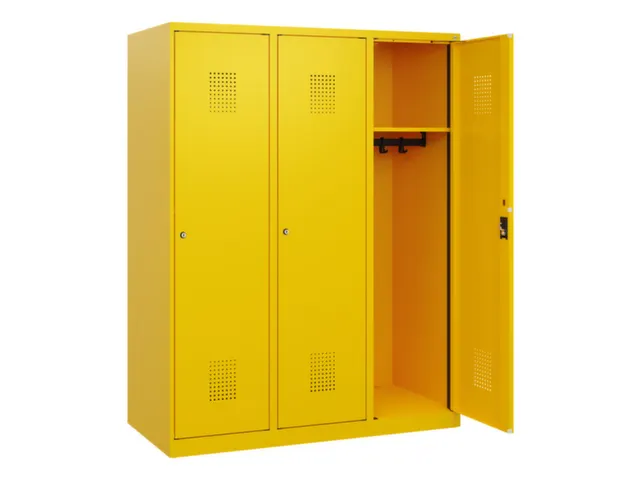 schoollocker,HxBxD 1530x1200x500mm,3vak,vak B 400mm,cil.-slot