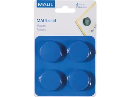 magneet Solid 32 mm trekkracht 800 gr 4 stuks