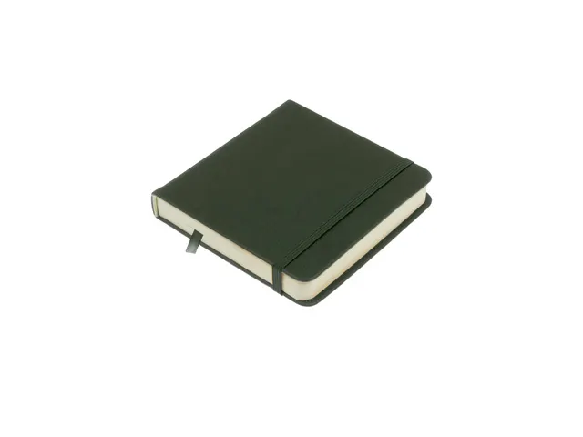Schetsboek Kangaro 12x12cm forest green PU HC 80 vel 140gr roomwit met
