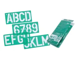 Lettersjabloon Linex hoofletters/letters/cijfers 100mm