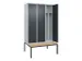 locker voor scheiding van kleding,HxBxD 2120x1200x815mm,3vak