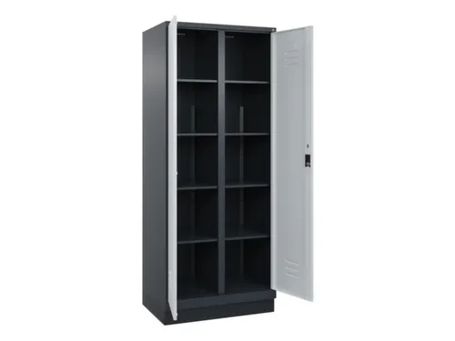 wasgoedverdeelkast,HxBxD 1950x800x500mm,vak B 400mm,cilinderslot