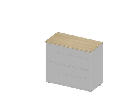 kantoorstelling HxBxD 815x900x450mm 2 OH houten vloer aluminium eiken