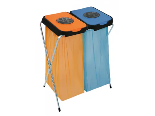 Afvalzakhouder EKOthinks Blauw Oranje 260 Liter